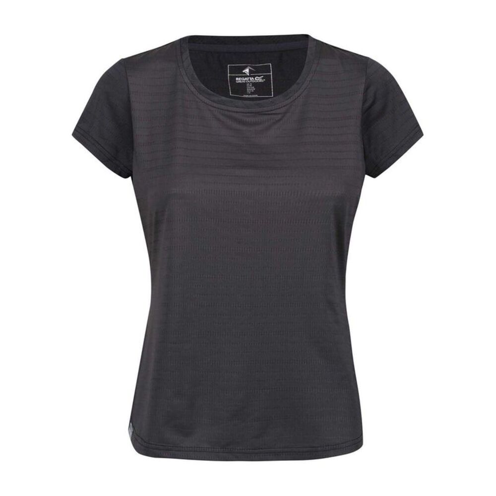 Regatta Womens/Ladies Horizontal Stripe Regular T-Shirt / Seal Grey